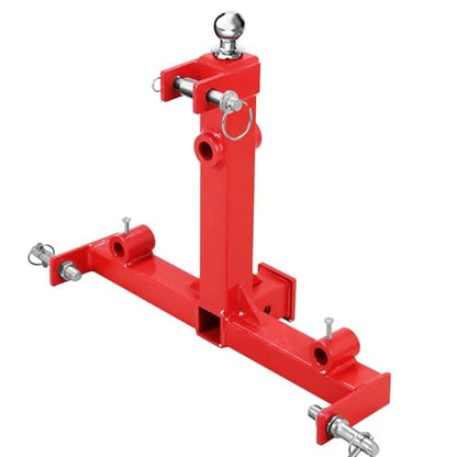 3 Point Hay Spear Tractor Hitch Receiver Gooseneck Ball Drawbar