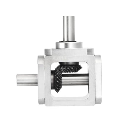uxcell Gear Box 90 Degree Right Angle Bevel Gearbox 1:1 Single Output Shaft 1 Module 20 Teeth Bevel Gear Aluminum Frame Simple Mechanical DIY Module 10mm Shaft,68x71.5x30mm(LxWxH) - size: 10mm Shaft, style: Single Output