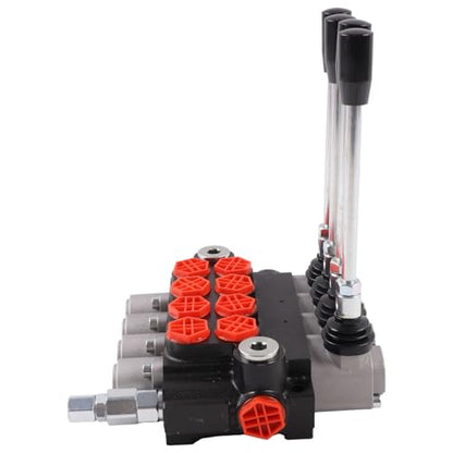 Solarhome 4 Spool 11GPM Hydraulic Directional Control Valve Double Acting Cylinder BSPP 17MPa Open
