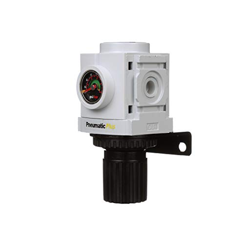 PneumaticPlus PPR3-N02BG High Flow Air Pressure Regulator, 1/4" NPT - size: 1/4" NPT (High Flow)