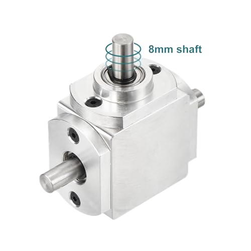 uxcell Gear Box 1:1 Forward Double Output Shaft 1 Module 20 Teeth, 8mm - size: 8mm Shaft, style: Forward Double Output