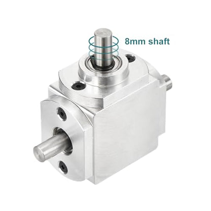 uxcell Gear Box 1:1 Forward Double Output Shaft 1 Module 20 Teeth, 8mm - size: 8mm Shaft, style: Forward Double Output