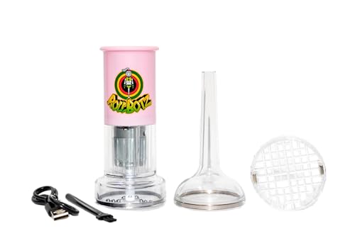 RollBotz Robokone Filler Bead Grinding Mill with Funnel USB Chargeable Pink… - color: Pink