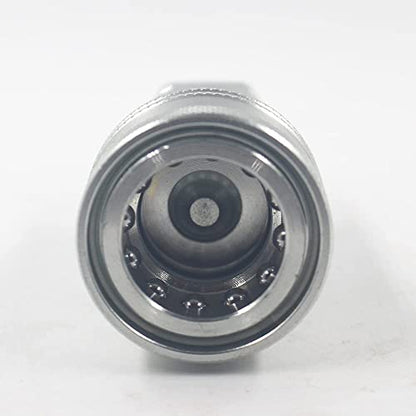 2 Sets 1/2'' NPT Ag Poppet Valve Tractor Hydraulic Quick Connect Coupling Quick Coupler ISO7241-A/ISO5675 W/Dust Caps Replace 6600 Series - size: 1/2'' Ag 2 Sets Black Dust Cap