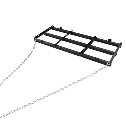 4FT Drag Harrow Driveway Grader Tow Behind Drag Lawn Leveling Rake