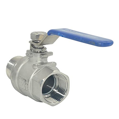 DAN SPEED 1 Inch Male x Female NPT Ball Valve S304 Stainless Steel,Full Port Heavy Duty for Water, Oil, and Gas,1000WOG (1 inch) - size: 1 Inch
