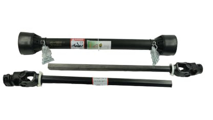 PTO Shaft, 1-3/8" PTO Drive Shaft, 6 Spline Tractor, Round Implement Ends PTO Driveline Shaft, Series 4 Tractor PTO Shaft, 43"-61" Brush Hog PTO Shaft Black, for Finish Mower, Rotary Cutter