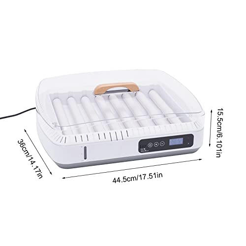 Egg Incubator 35 Eggs Fully Automatic Digital Poultry Hatcher Machine Breeder with Temperature Control and Auto Turning for Hatching Chicken Duck Goose Quail Birds