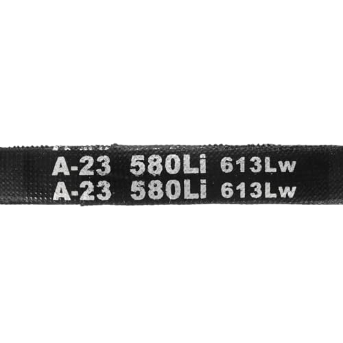 uxcell 5Pcs A23 Classic Wrapped Rubber V-Belt, 25" Outside Circumference x 0.51" Width x 0.32" Height, A-Section Rubber Drive Belt - size: A23