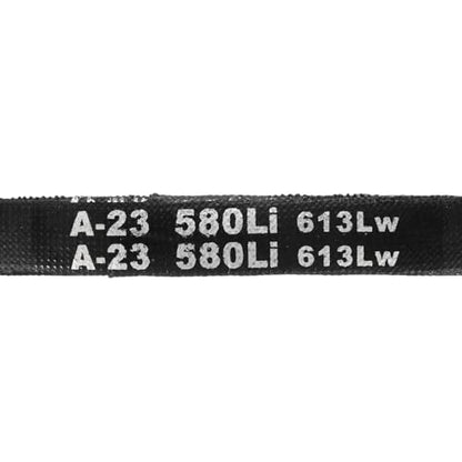 uxcell 5Pcs A23 Classic Wrapped Rubber V-Belt, 25" Outside Circumference x 0.51" Width x 0.32" Height, A-Section Rubber Drive Belt - size: A23