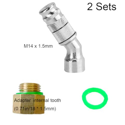Adjustable Sprayer Nozzle Tips 2 Sets High Pressure Misting Spray Nozzle 1.5mm Aperture - size: 3x3x0.8 inches