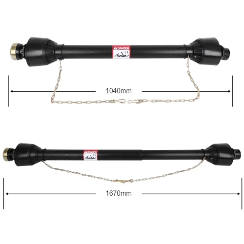 ECCPP 66.93"-40.945" pto drive Shaft 6 Spline Both Ends PTO Driveline Shaft