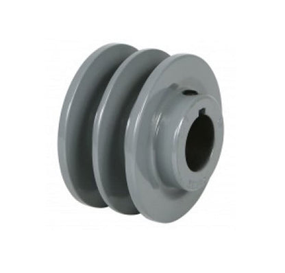 2AK27 7/8" Two Grooves Sheave Solid Pulley with OD: 2.65" inch ID: 7/8" Inch use for V-Belts Class A 4L, 2AK2778