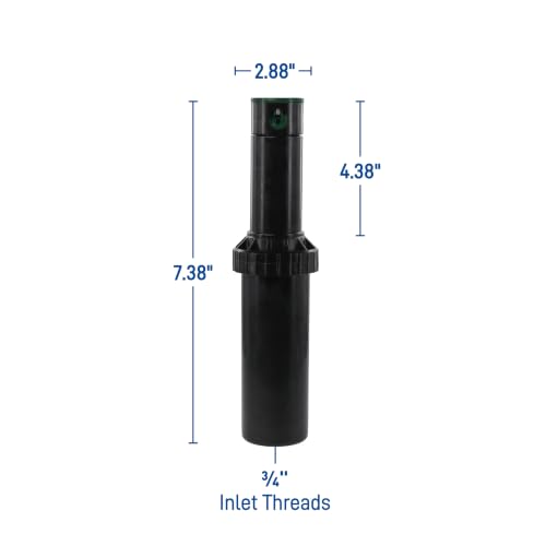 Orbit 55461 Voyager Screw Top Gear Drive Rotor Water Sprinkler Head - size: 2-Pack, style: Hard Cap