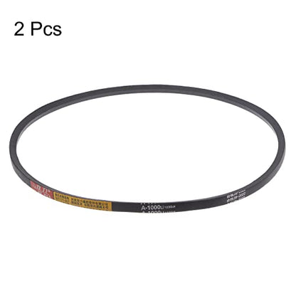 2pcs A-1000 V-Belts Drive Belt 1000mm Inner 13mm Width 8mm Thickness Girth Rubber for Power Transmission