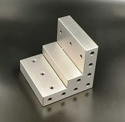 Caste Iron 100 mm/ 4" Stepped Angle Plate for Milling Machine Lathe Engineering Work-holding Tools-Tapped Drills