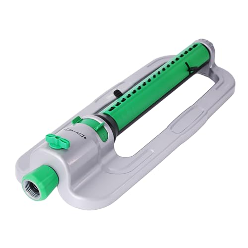 RESTMO Heavy Duty Oscillating Sprinkler with Stable Metal Base