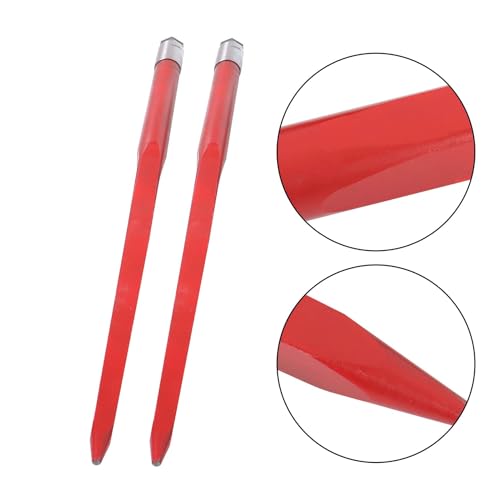 waltyotur 49" Hay Bale Spear 4500lb Quick Attach for Skid Steer Tractor