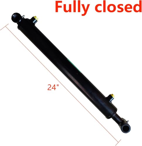 Double Acting Universal Hydraulic Cylinder, 2900-3600 PSI Hydraulic Cylinders Chrome Plated Piston Rod (Stroke 16"; Pin 1.0")