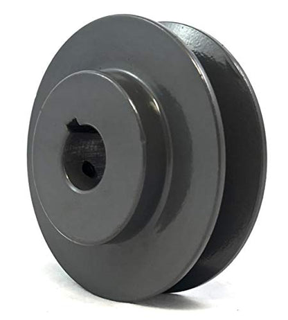 AK35 3/4" Bore Cast Iron Solid Sheave Pulley for V-Belt Size 3L, 4L OD: 3.5" ID: 3/4" AK3534