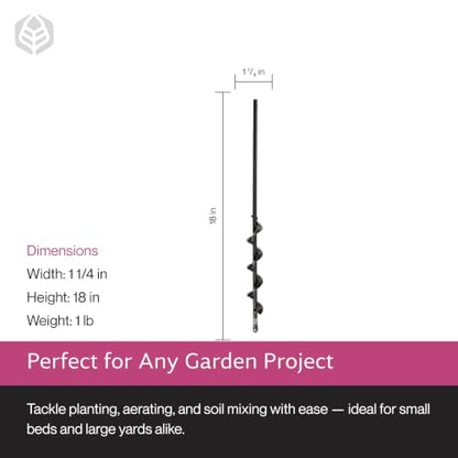 Yard Butler Roto Earth Auger Drill Bit, 18 Inch, IREA-4 - size: 18 inches