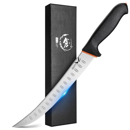 Golden Bird Breaking Knife, 10 Inch Butcher Knife for Meat Cutting - size: 10"