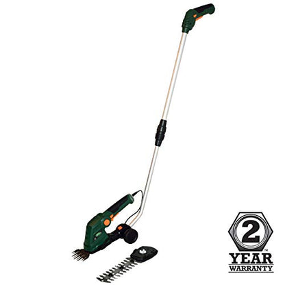 Scotts LSS10272PS 7.5-Volt Grass Shear/Shrub Trimmer, Wheeled Handle - style: 7.5-Volt Shrub Shear w/pole