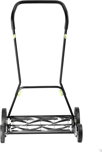 Earthwise 1816-18EW 18-Inch 5-Blade Push Reel Lawn Mower, Grey - size: 18", 5-blade