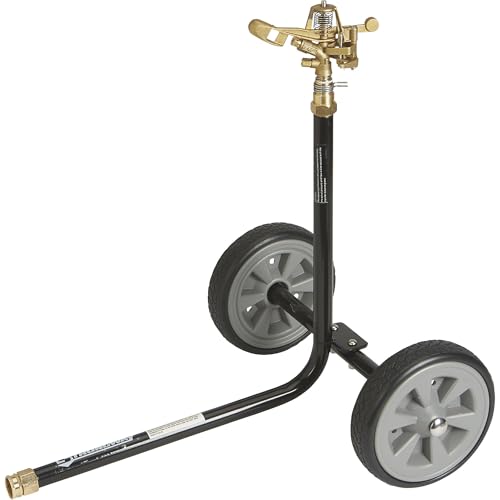 Strongway Wheeled Sprinkler, 6-10 GPM, 100ft. Coverage, 7,800 Sq. Ft. - size: 2 Nozzles