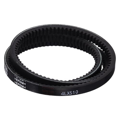 uxcell 4L510 Rubber V-Belt, 51" Outside Circumference x 0.5" Width x 0.31" Thick Raw Edge Cogged Industrial Rubber V Belt, Updated and Instead of Normal 4L for Lawn Garden Machinery - size: 4LX510