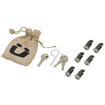 Kuat Lock Cores Set, 6 Pack, 107 - size: 6 Pack - Key Code 107