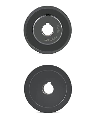QWORK Single Groove Web Sheaves, 2.70" OD 5/8" Bore V-Belt Sheave for V-Belt, AK2758