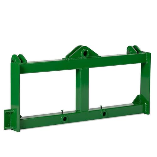 Titan Attachments Hay Frame Attachment Fits Hook and Pin Mounting Systems, Optional Conus 2 and Stabilizer Spears, Rated 3,000 LB, Hay Handling Tractor Attachments - size: Frame Only