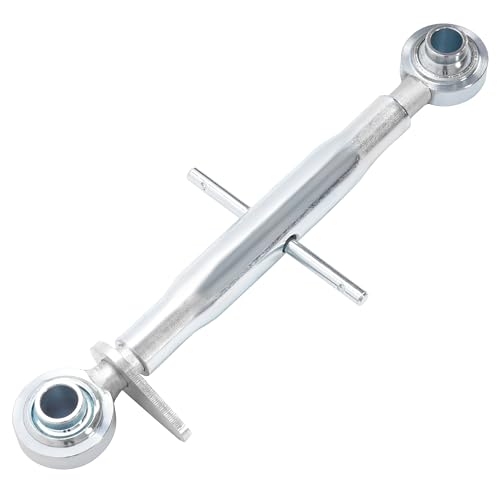 ALMULOO 3-Point Hitch Top Link Compatible with Category 1 Tractors Steel+White Zinc Galvanized