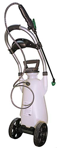 Scotts Lithium-ion Powered Pump Zero Technology, Wheeled Cart Sprayer, 3 Gallon, White, 190617