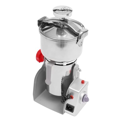 Electric Grain Mill Grinder, 110V 3600W Food Grinder for Home and Commercial, Countertop Grain Mill for Dry Spice Herbs Grains Coffee Rice Pepper (2.2lbs/1000g) - size: 2.2lbs/1000g