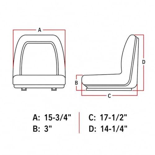 Tractor Seat Fits Bobcat Replaces OEM Part Number LGS100BL