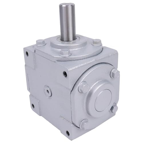 40 HP Right Angle Bevel Gearbox 19455-SR-KW-KW-GR with 2 Keyed Shafts 1:1