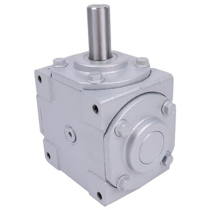 40 HP Right Angle Bevel Gearbox 19455-SR-KW-KW-GR with 2 Keyed Shafts 1:1