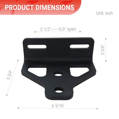 Zero Turn Lawn Mower Trailer Hitch with 2 inch Hitch Ball