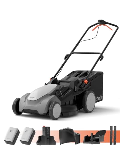 Litheli 21" Cordless Lawn Mower, 2 x 8.0Ah Battery Powered Lawn Mower - size: 21"