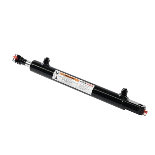 KINGWAY Double Acting Hydraulic Cylinder 1.5"Borex12"Stroke, 3000 PSI SAE#6 - size: 1.5”x12"