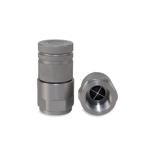 1″ Flat Face Hydraulic Quick Couplers Set - 1-1/4″ SAE Port - size: 1" Body