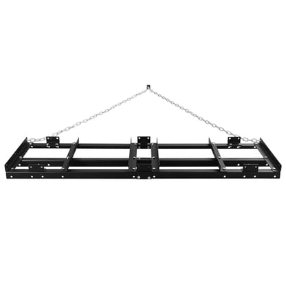 6ft Lawn Leveling Rake Drag Harrow - Adjustable Tow Behind Driveway Grader - size: 6FT