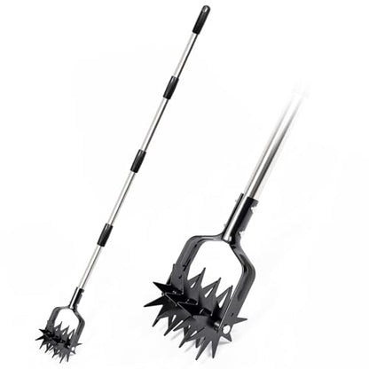 Joyhalo Rotary Cultivator Garden Tool Manual Hand Tiller