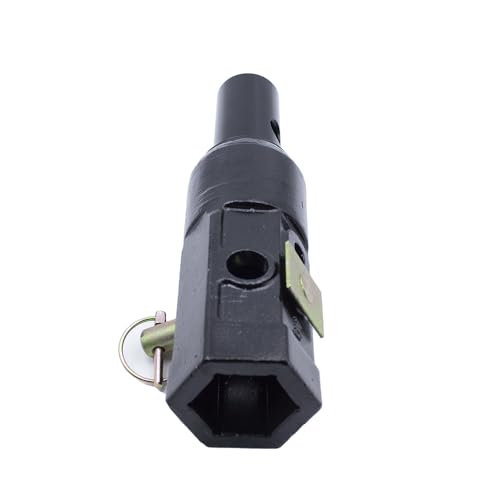 Auger Adapter 2 inch Female Hex to 2' Male Round Auger Bit Drive Convert