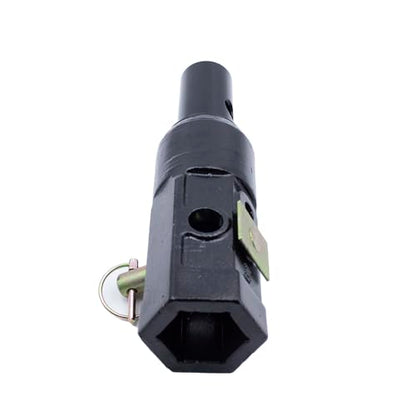 Auger Adapter 2 inch Female Hex to 2' Male Round Auger Bit Drive Convert
