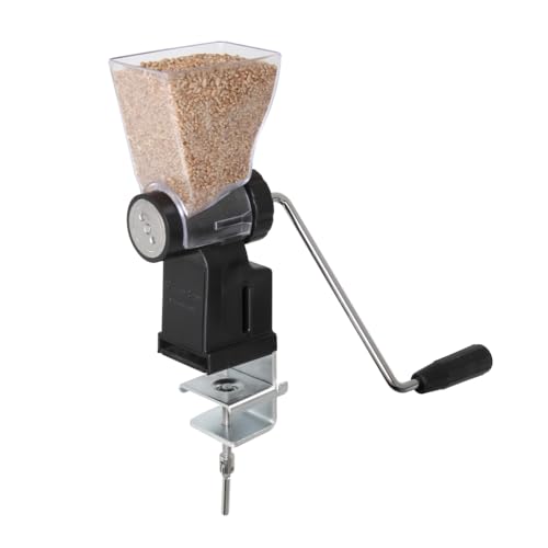 Kitchen Crop Hand Crank Grain Mill Wheat Flour Grinder, Stainless Steel Metal Burrs (The Grain Mill) - size: The Grain Mill