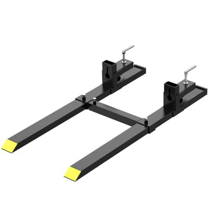 43'' Clamp on Pallet Forks, 2000LBS Bucket Fork Attachment Stabilizer - size: 43 inch-1500lbs