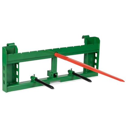 Titan Attachments Economy Series Hay Frame, 32" C2 Hay Spear & Stabilizer Spears, Hook and Pin Mounting Style, Rated 4000 LB, 2" Receiver Hitch - size: 32" Main Spear + 17.5" Stabilizers